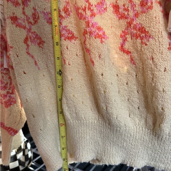 NWT free people rose garden cardi size l - Picture 4 of 5